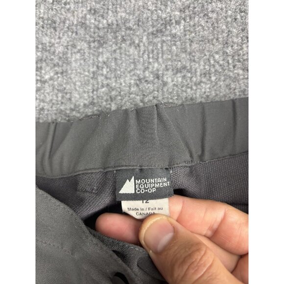 Mountain Equipment Co-Op Pants Womens 12 Gray Softshell Hiking Outdoor Stretch - Picture 2 of 12